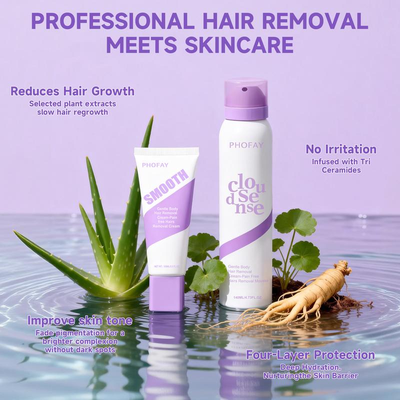 Spray-On Hair Removal Mousse